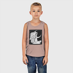 Майка детская хлопок Принцесса Сан, цвет: пыльно-розовый — фото 2