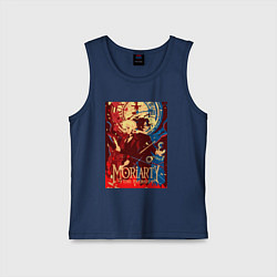 Майка детская хлопок Уильям Джеймс Мориарти Шерлок Холмс, цвет: тёмно-синий