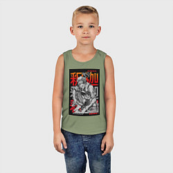 Майка детская хлопок Повесть о конце света Будда Древнеиндийский бог, цвет: авокадо — фото 2