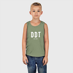 Майка детская хлопок DDT - Ufa 1980, цвет: авокадо — фото 2