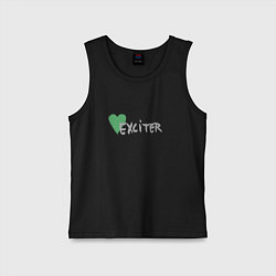Майка детская хлопок Depeche Mode - Exciter logos, цвет: черный