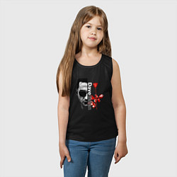 Майка детская хлопок Depeche Mode - Dave rose, цвет: черный — фото 2