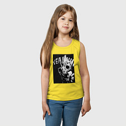 Майка детская хлопок Моя геройская академия комментатор, цвет: желтый — фото 2