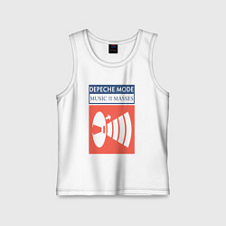 Майка детская хлопок Depeche Mode - Music for the masses merch, цвет: белый