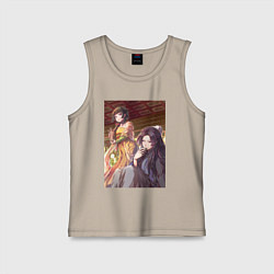 Майка детская хлопок Монолог фармацевта Жэньши выпивает, цвет: миндальный