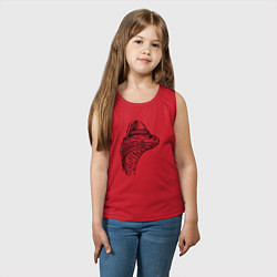 Майка детская хлопок Новогодняя кобра, цвет: красный — фото 2