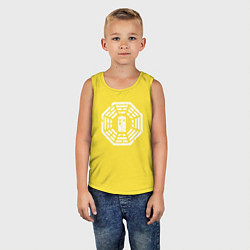Майка детская хлопок Тардис дхарма, цвет: желтый — фото 2
