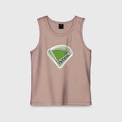 Майка детская хлопок Sport baseball, цвет: пыльно-розовый