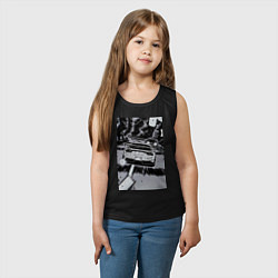 Майка детская хлопок Авто jdm, цвет: черный — фото 2