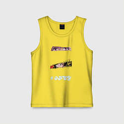 Майка детская хлопок 5 okey глаза, цвет: желтый