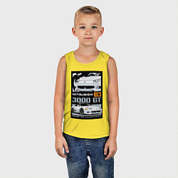 Майка детская хлопок Mitsubishi GT, цвет: желтый — фото 2