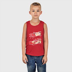 Майка детская хлопок Моя геройская академия My Hero Academia Деку Бакуг, цвет: красный — фото 2