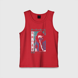 Майка детская хлопок Моя геройская академия Chisaki Kai, цвет: красный