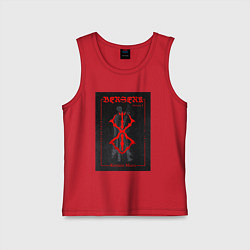 Майка детская хлопок Berserk volume 1, цвет: красный