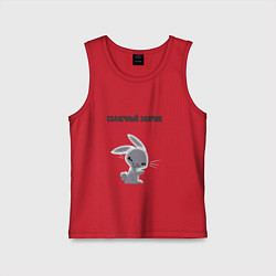 Майка детская хлопок Солнечный злючик, цвет: красный