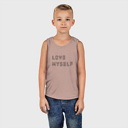 Майка детская хлопок BTS love myself надпись, цвет: пыльно-розовый — фото 2