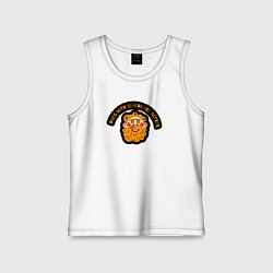 Майка детская хлопок Папы с бородой лучше, цвет: белый