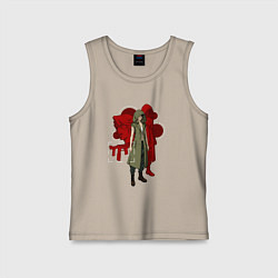 Майка детская хлопок Эйко терминатор зеро, цвет: миндальный