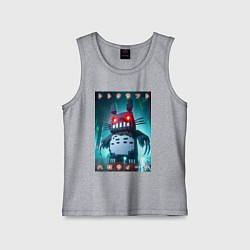 Майка детская хлопок Totocraft halloween - horror, цвет: меланж