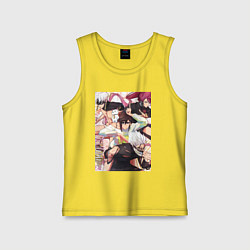 Майка детская хлопок Дандадан: Момо Аясэ, цвет: желтый