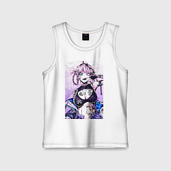 Майка детская хлопок Песнь ночных сов Надзуна, цвет: белый