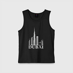 Майка детская хлопок City - Dubai, цвет: черный