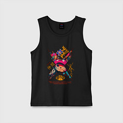 Майка детская хлопок One Piece Chopper Tony Tony, цвет: черный