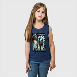 Майка детская хлопок Morty and Rick - meme we are Venom, цвет: тёмно-синий — фото 2