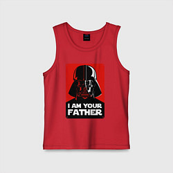 Майка детская хлопок Darth Vader, цвет: красный