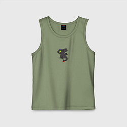 Майка детская хлопок Ночная фурия пара для дневной, цвет: авокадо