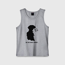 Майка детская хлопок Ковбой Бибоп Спайк Шпигель Аниме, цвет: меланж