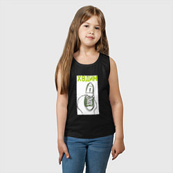 Майка детская хлопок Ходим парой, цвет: черный — фото 2