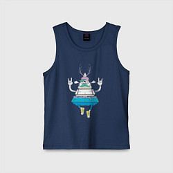 Майка детская хлопок Выход в астрал, цвет: тёмно-синий