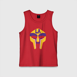Майка детская хлопок Doom Lakers, цвет: красный