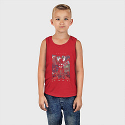 Майка детская хлопок Дорохедоро все персонажи, цвет: красный — фото 2