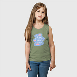 Майка детская хлопок Ты очень близко если можешь это прочитать, цвет: авокадо — фото 2