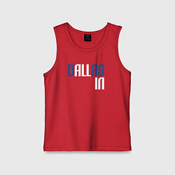 Майка детская хлопок Dallas in, цвет: красный