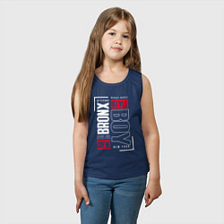Майка детская хлопок Bronx style, цвет: тёмно-синий — фото 2