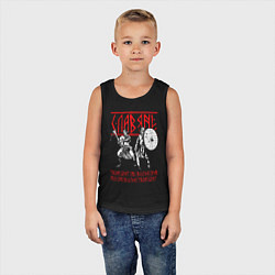 Майка детская хлопок Славяне - братья, цвет: черный — фото 2