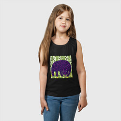 Майка детская хлопок Медведь в березовом лесу, цвет: черный — фото 2