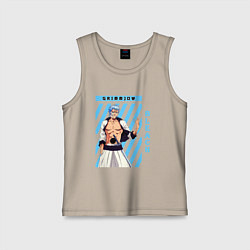 Майка детская хлопок Блич Гриммджоу Джагерджак, цвет: миндальный