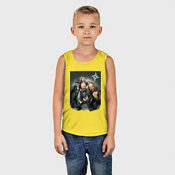 Майка детская хлопок Metallica cool dudes - thrash metal, цвет: желтый — фото 2