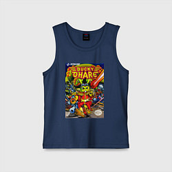 Майка детская хлопок Баки о хэр, цвет: тёмно-синий