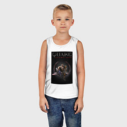 Майка детская хлопок Quake champions Anarki, цвет: белый — фото 2