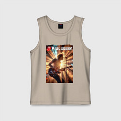 Майка детская хлопок Mick Jagger - lead singer of The Rolling Stones, цвет: миндальный