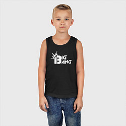 Майка детская хлопок Bigbang top, цвет: черный — фото 2