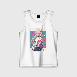 Майка детская хлопок Сейлор Мун Усаги, цвет: белый