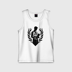 Майка детская хлопок Врач с младенцем в руках, цвет: белый