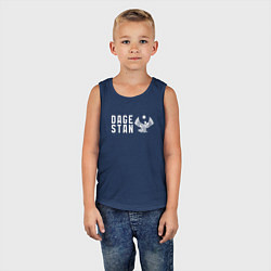 Майка детская хлопок Dagestan symbols, цвет: тёмно-синий — фото 2
