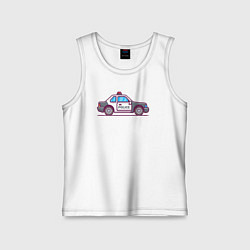 Детская майка Police car